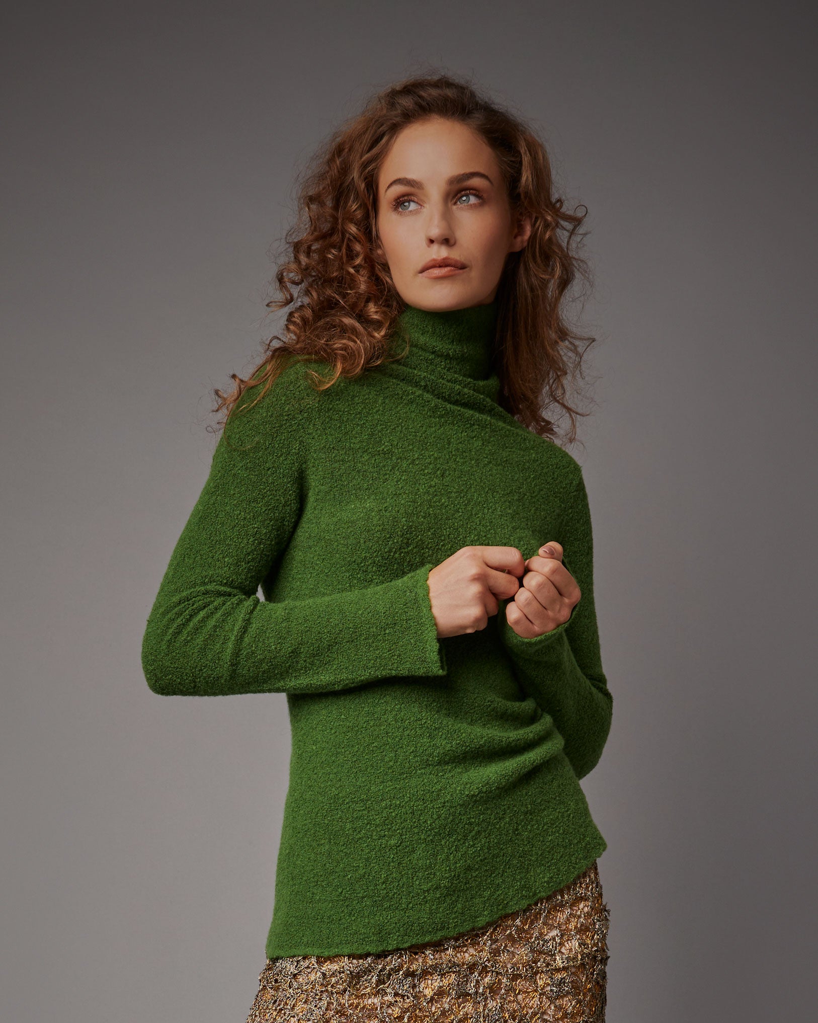 Fleece Knit Turtle sweater