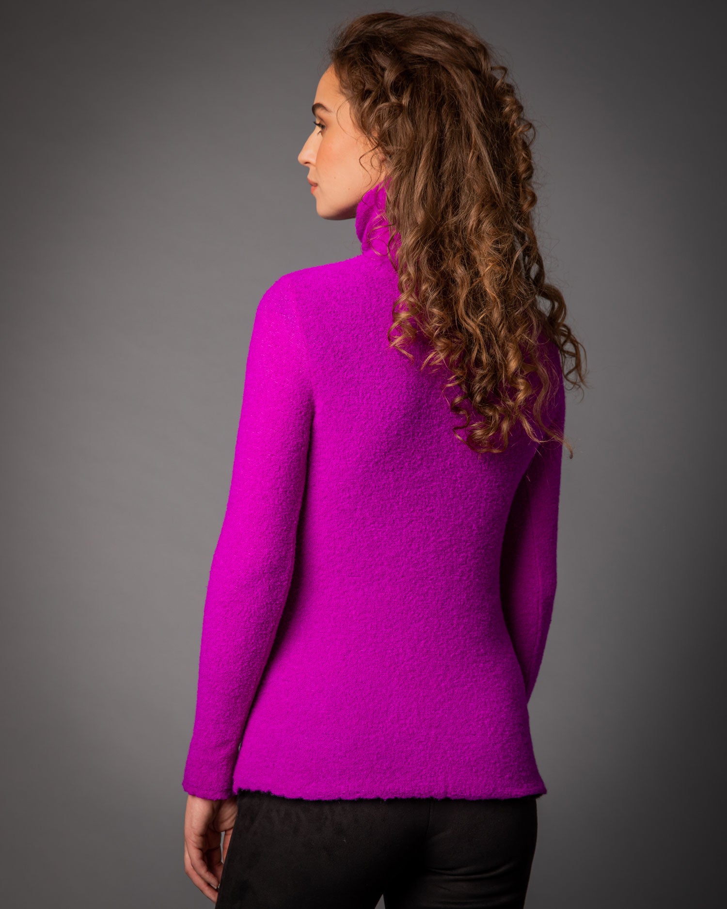 Cashmere Fleece Knit Turtle