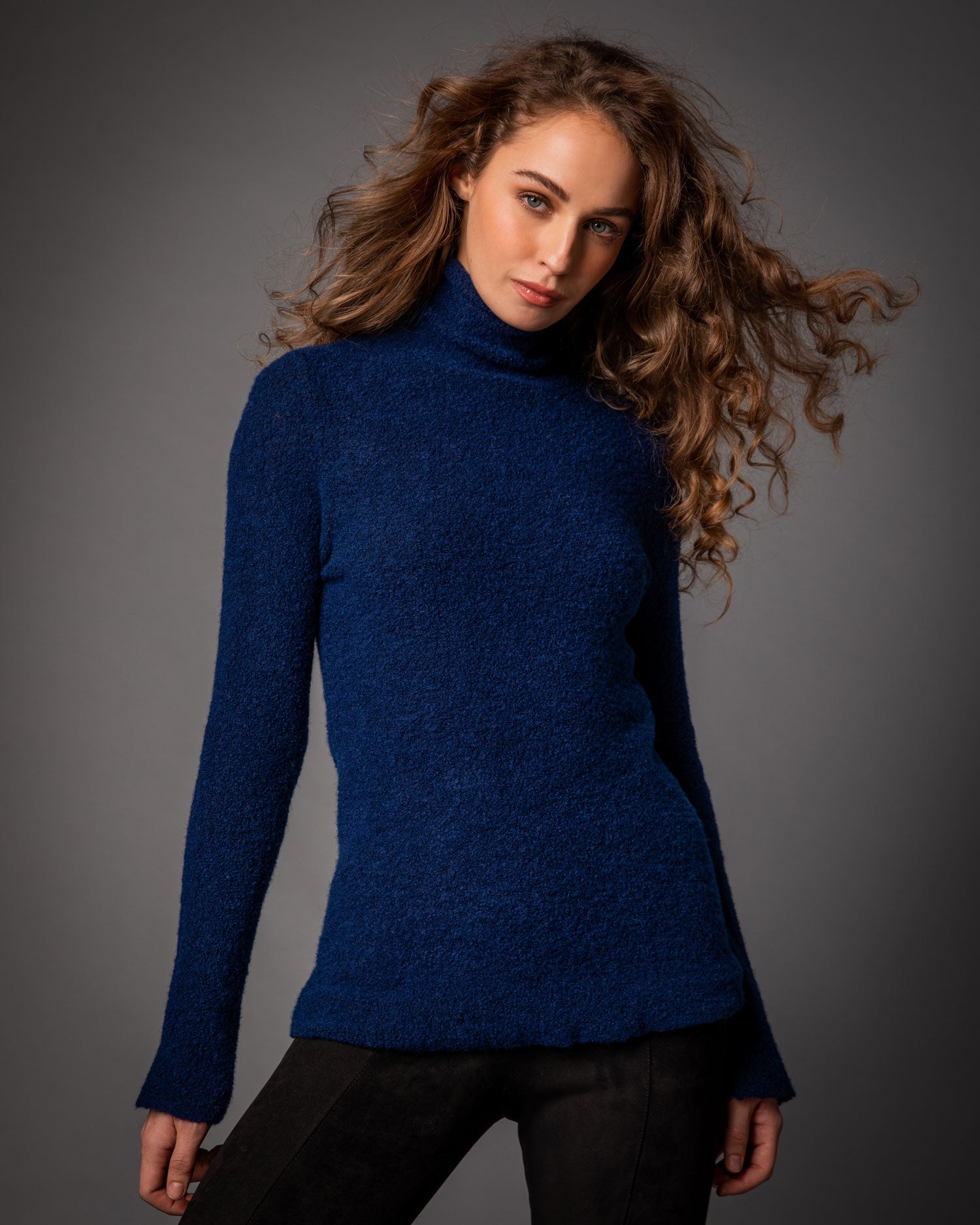 Cashmere Fleece Knit Turtle