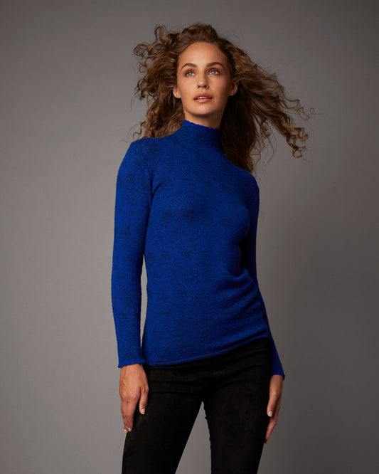 Turtle Sweater - Cobalt Blue
