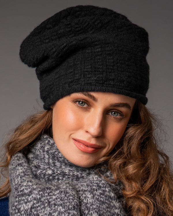 Textured Hat - Black