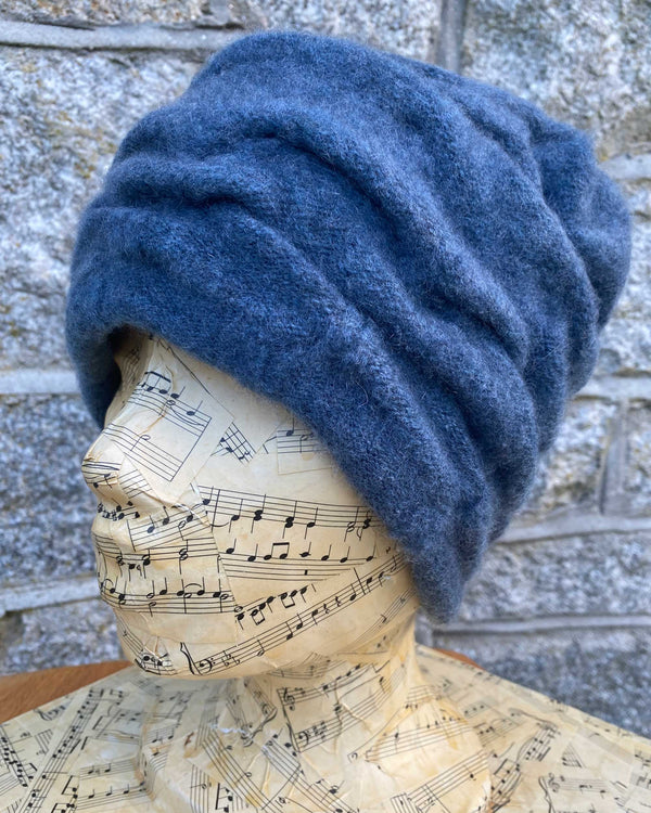 Textured Hat - Blue Tones