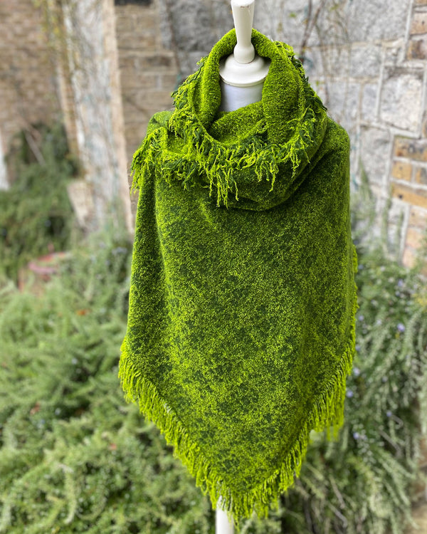 Fringed Wrap - Chlorophyll