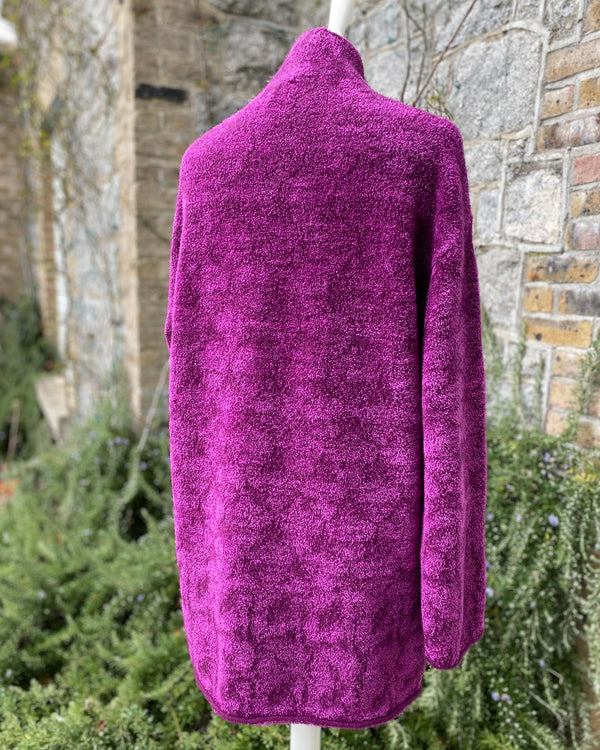 Velvet Deluxe Cardigan - Ruby