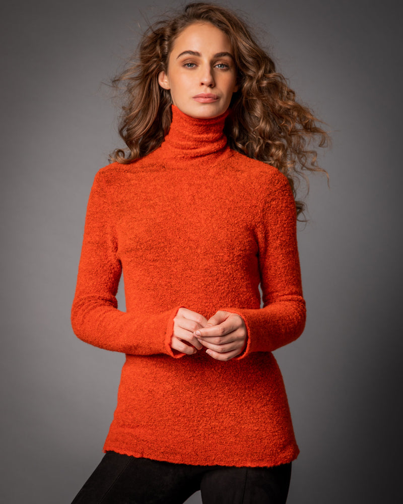 Cashmere Fleece Knit Turtle