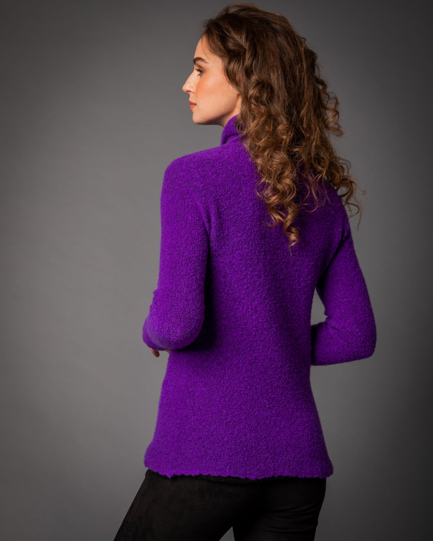 Fleece Cashmere Knit Turtle